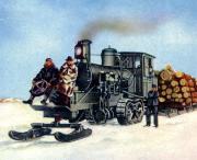 265-Kanada---Eislokomotive-zum-Transport-von-holzbeladenen-Schlitten