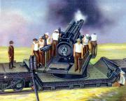 279-Amerika---Schweres-Eisenbahn-Geschtz-im-Feuer