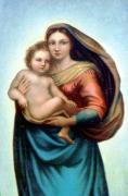 08-Raffaello-Santi---Die-Sixtinische-Madonna-Ausschnitt