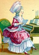 109-Dame-im-Hauskleid-am-Spinett