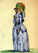 130-Streifenkleid-und-Morgenhut