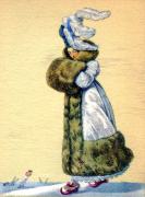 206-Dame-in-Pelzmantel-und-Federtoque